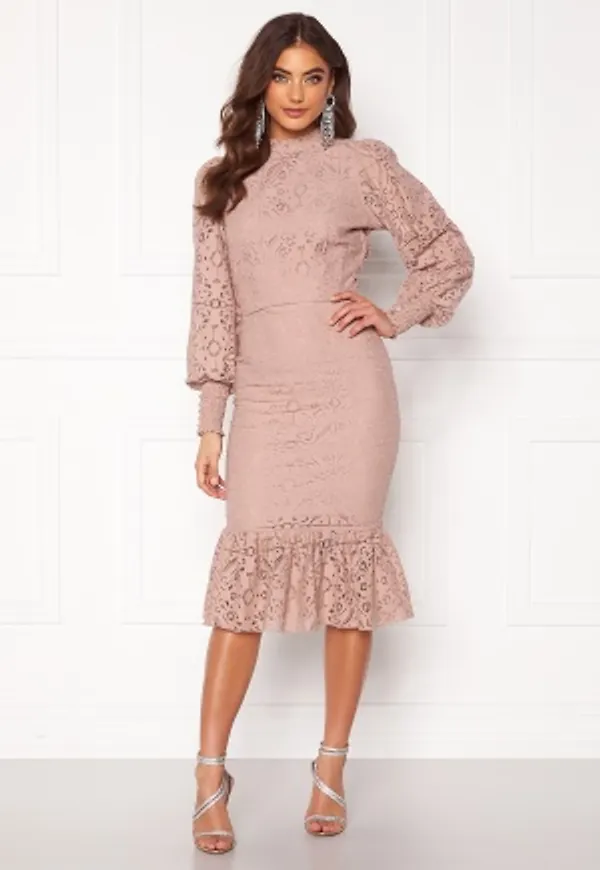 Alexandra Nilsson X Bubbleroom Lace flounce skirt Dusty lilac 34