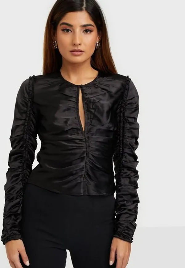 NLY Trend Ruched Into You Top Långärmade toppar