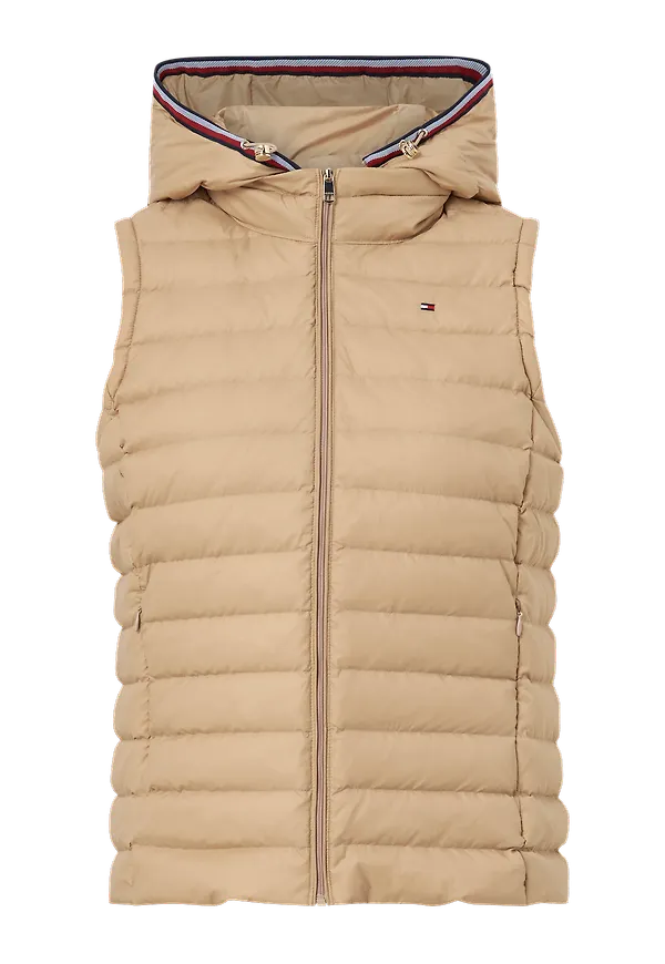 Tommy Hilfiger - Dunväst TH Ess LW Down Vest - Beige