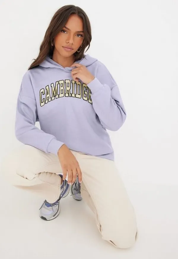 Only Onltrolle Life L/S Varsity Hood Box Hoodies Cosmic Sky Cambridge