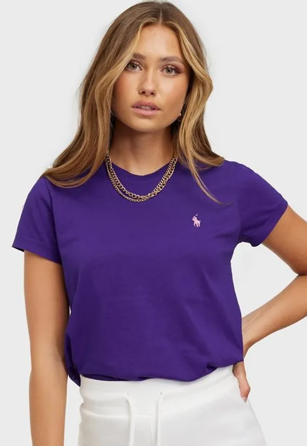 Polo Ralph Lauren Rl Tee W Pp-Short Sleeve-T-Shirt T-shirts Purple