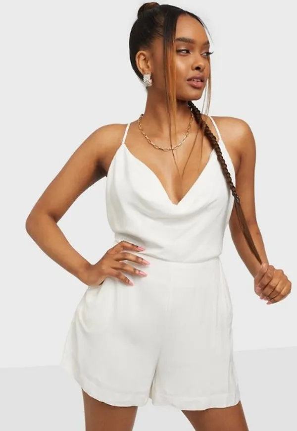 Bardot Cindy Slip Backless Romber Playsuits
