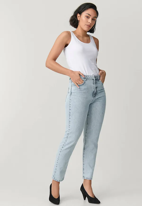 Gina Tricot - Jeans Dagny Mom - Blå