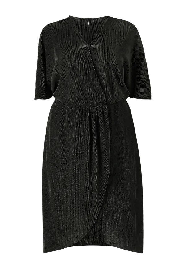 Vero Moda Curve - Omlottklänning vmDagny Dress - Svart