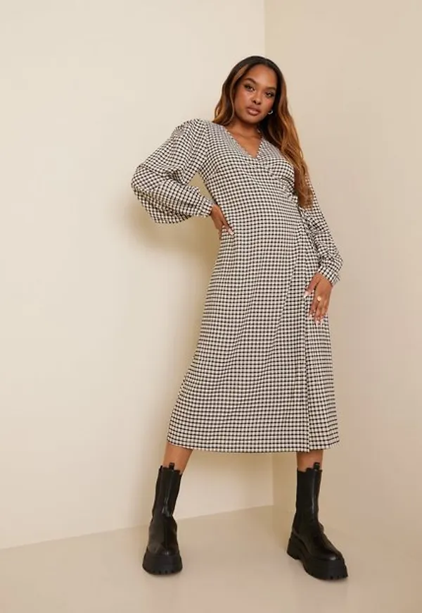 Object Collectors Item Objnette L/S Wrap Dress a Wi 21 Långärmade klänningar