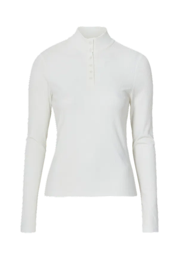 Vila - Topp viWonda High Neck L/S Top - Vit