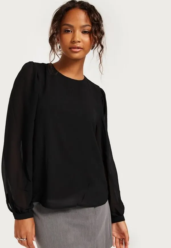 Object Collectors Item Objmila L/S Top Noos Vardagsblusar Black
