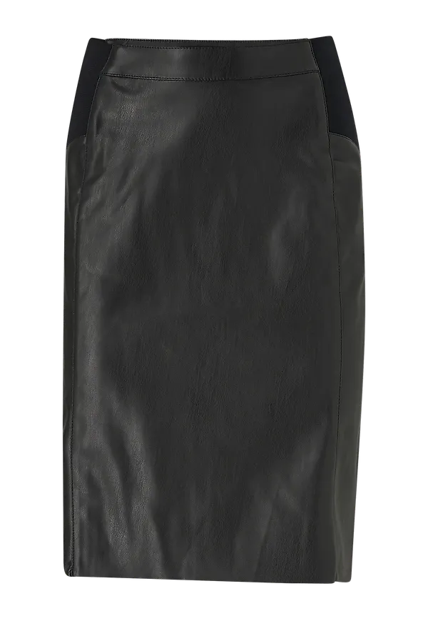 Vero Moda - Kjol vmButtersia HW Coated Skirt - Svart