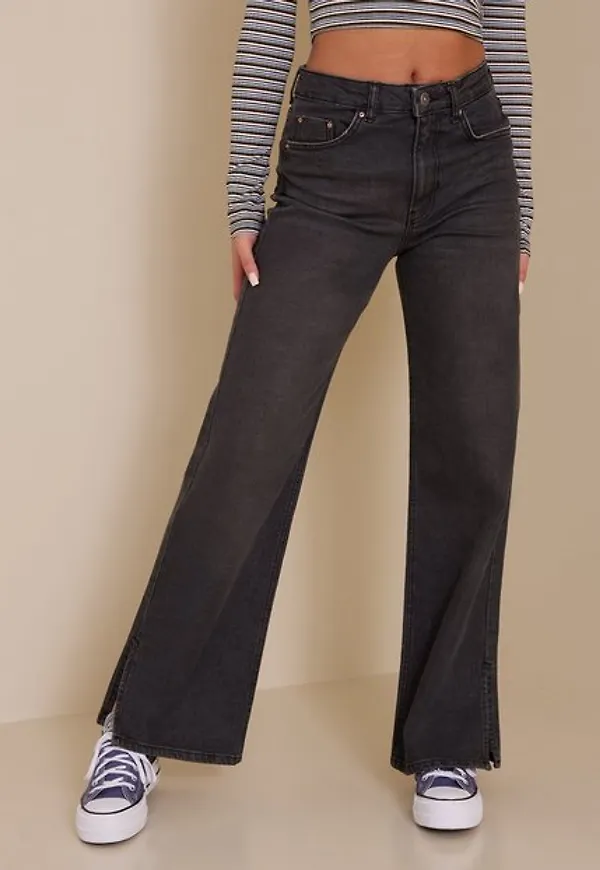 Pieces Pcleah Hw Wide Denim Pant BL615-Ba Bootcut & Flare