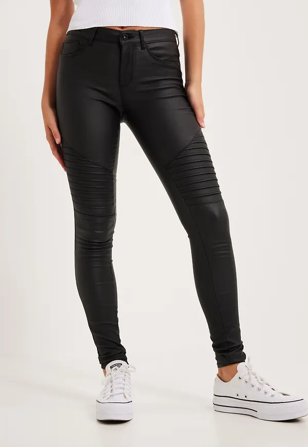 Only - Byxor - onlNEW Royal Reg Sk. Biker Coated N - Byxor & Shorts - Pants