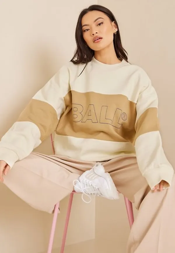 BALL Ball Summer Chain Crew Neck Sweatshirts Offwhite