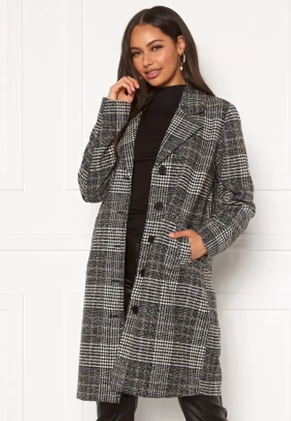 Happy Holly Corinne checked coat Checked / Black 44/46