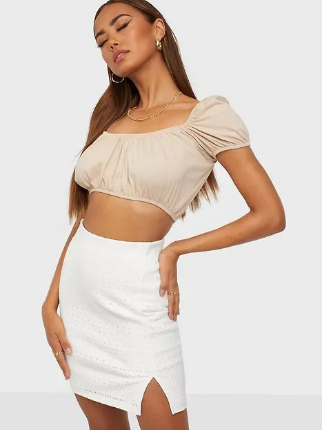 NLY Trend Embroidered Mini Skirt Minikjolar