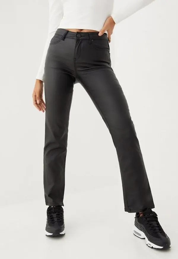 Vila Vicommit Coated Rw Straight Pant/Ln Straight