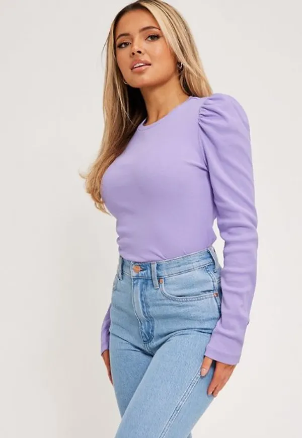 Pieces Pcanna Ls Top Noos Bc Långärmade toppar Lavender