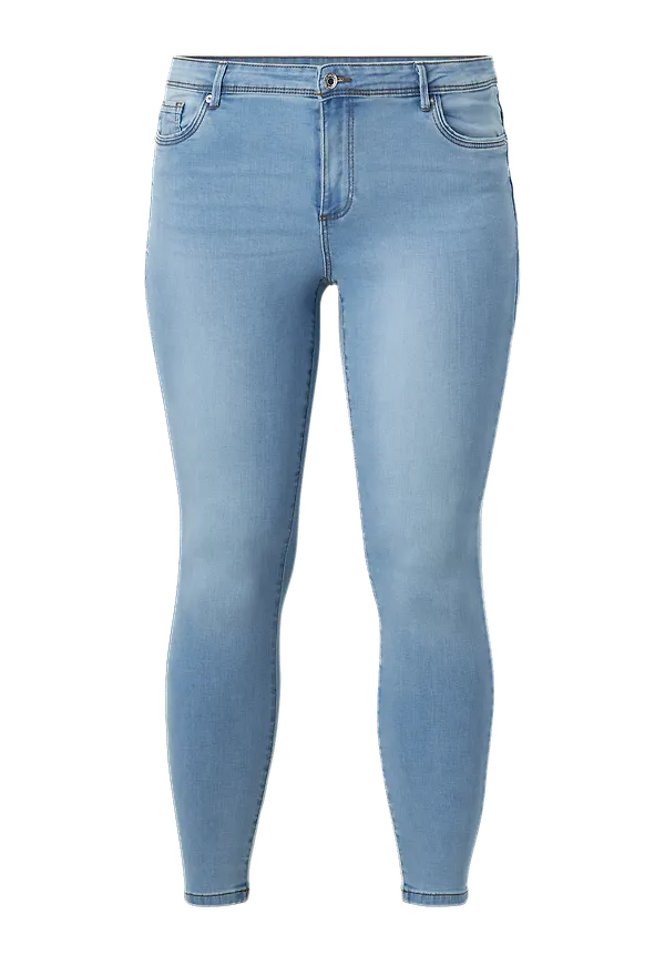 Vero Moda Curve - Jeans vmTanya MR S Piping VI352 GA Curve - Blå