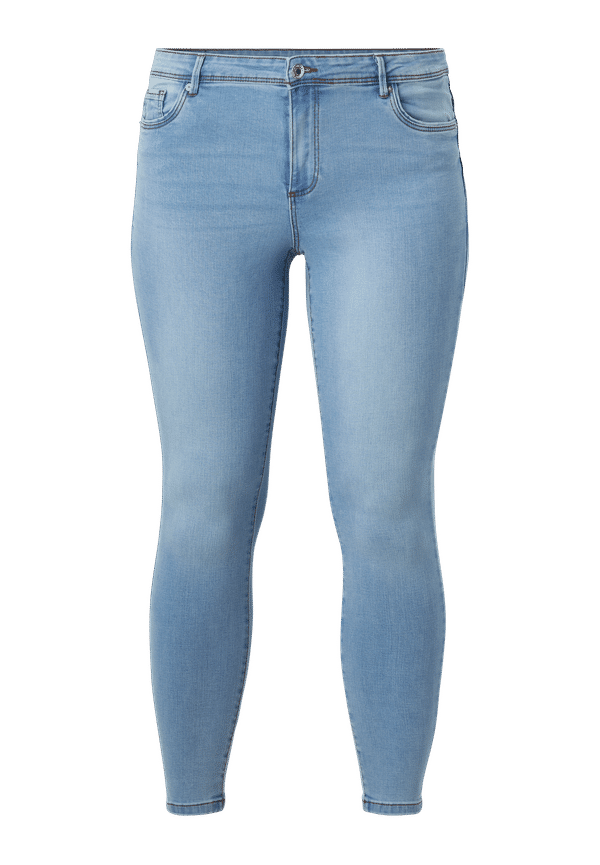 Vero Moda Curve - Jeans vmTanya MR S Piping VI352 GA Curve - BlÃ¥