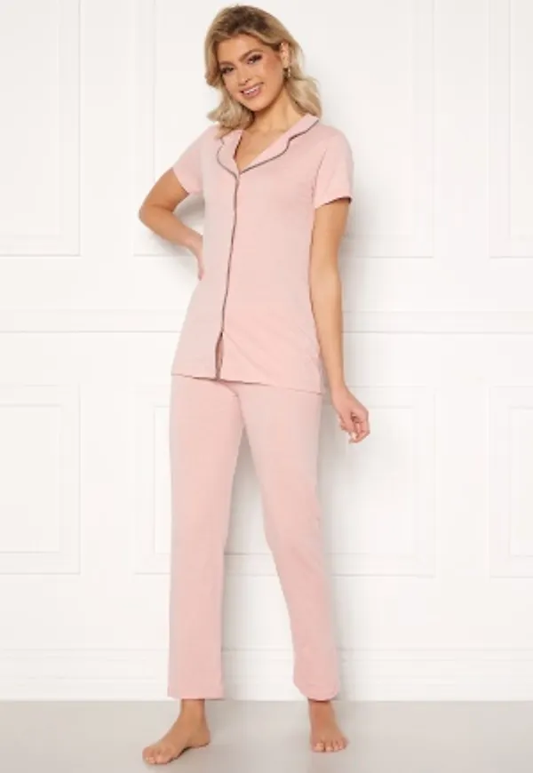 Trendyol SS Pant PJ Set Pudra/Powder Pink M