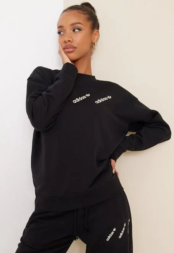 Adidas Originals Crew Sweatshirts Black