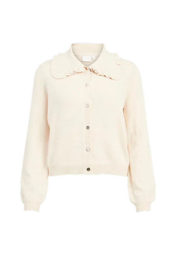 Vila - Cardigan viMau L/S Knit Cardigan - Beige