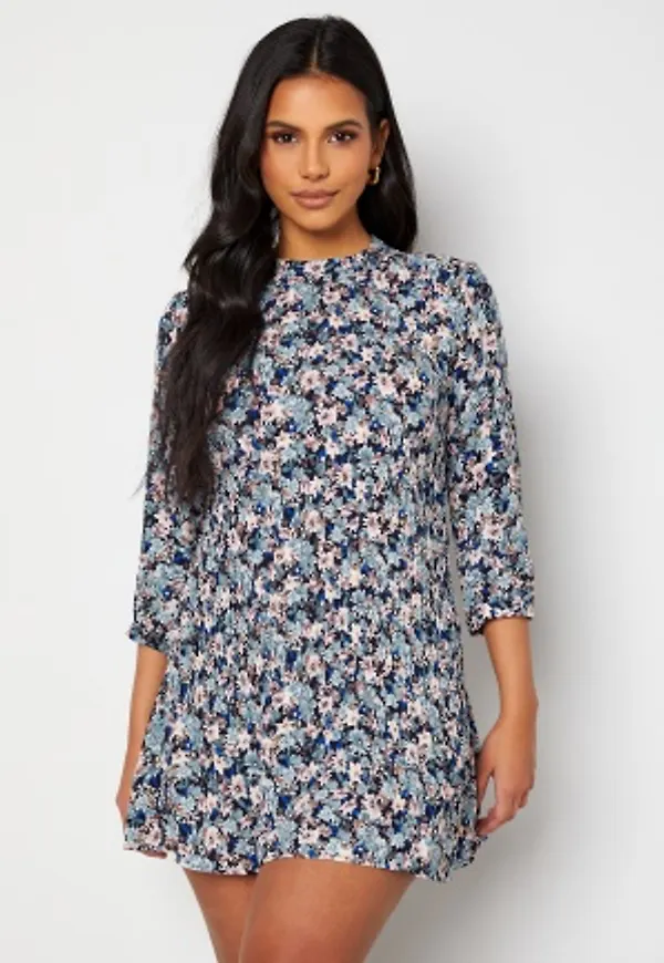 ONLY Tamara Life Plisse Tunic Faded Denim AOP M