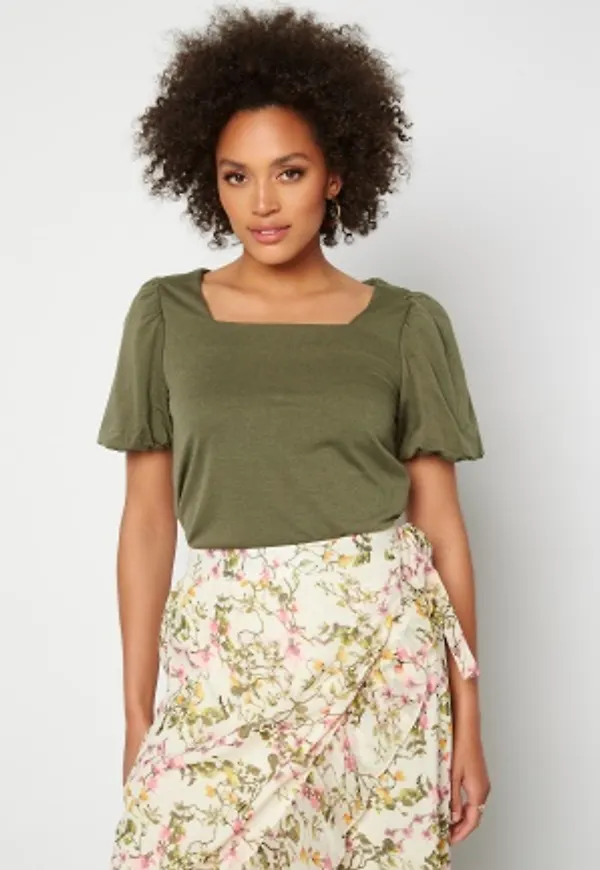 JDY Dicte Puff Sleeve Top Kalamata M