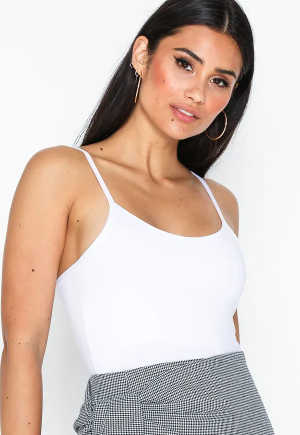 Vila - Tröjor - Vit - Visurface Strap Top New 2-Pack - No - Tröjor