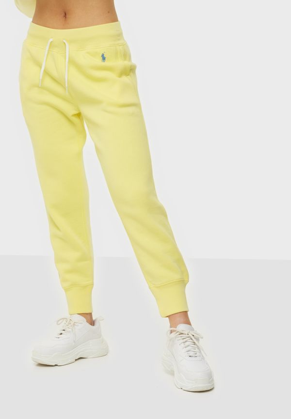 Polo Ralph Lauren - Mjukisbyxor - Yellow - Po Sweatpant-Ankle-Pant - Byxor & Shorts