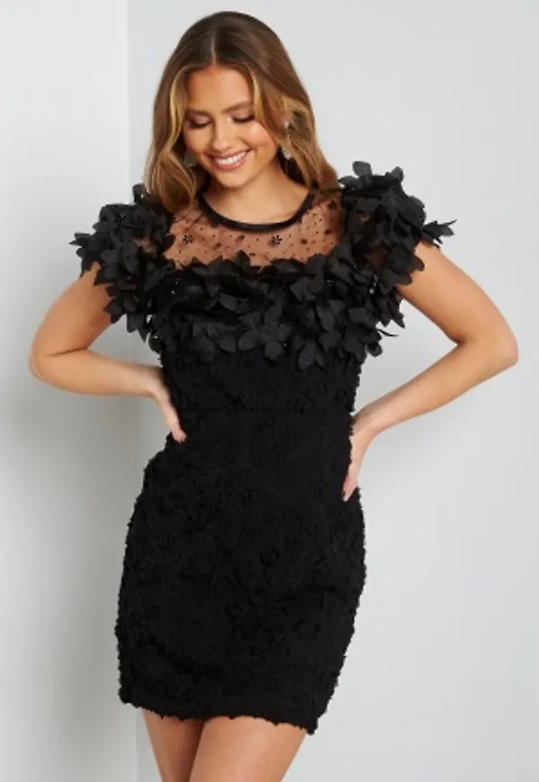 Ida Sjöstedt Alice Dress 3D Rose Black 42