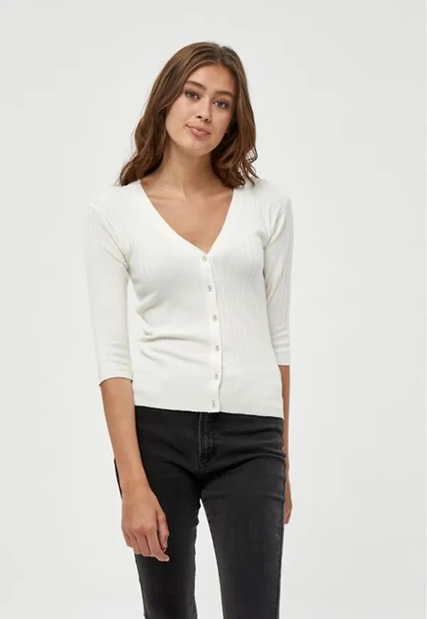 Tana Rib Tee Cardigan
