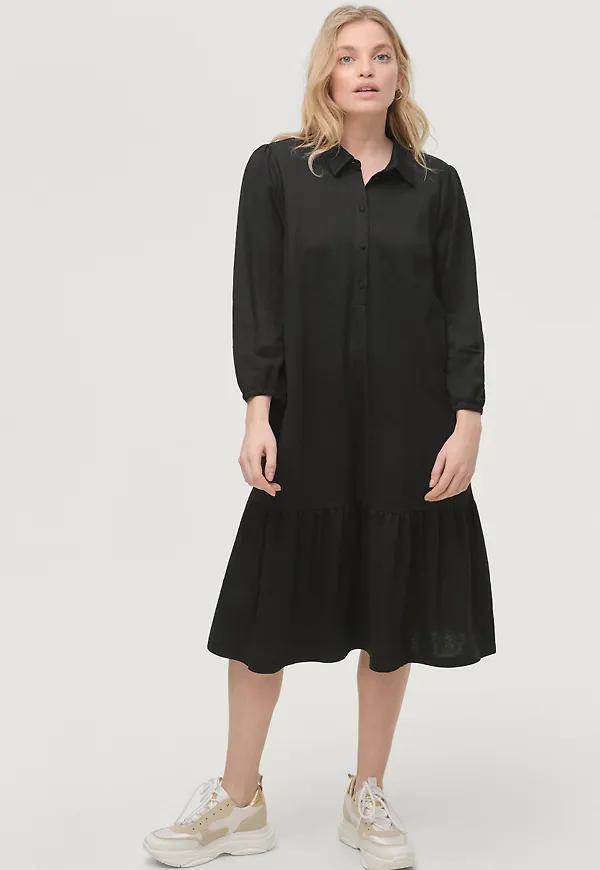 Saint Tropez - Klänning EllianaSZ LS Dress - Svart