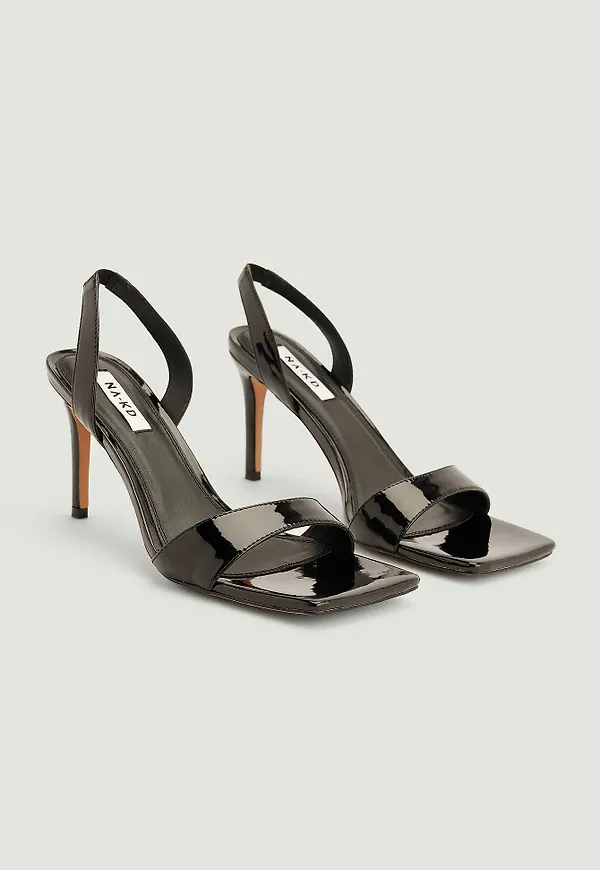 NA-KD Shoes Slingbackklackskor Med Fyrkantig Tå - Black