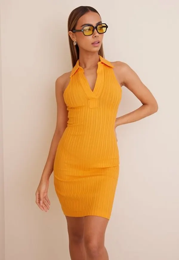 Helmut Lang Polo Mini Dress.Fine Fodralklänningar
