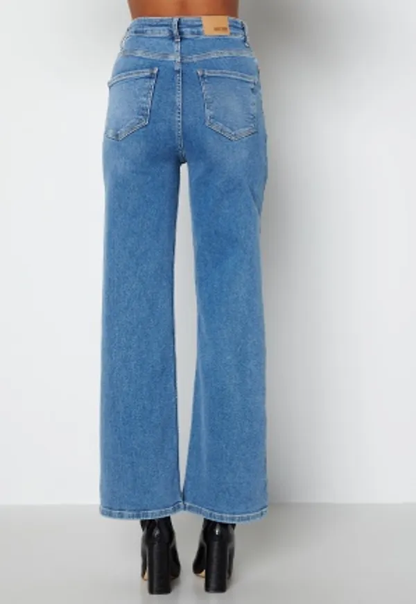 BUBBLEROOM June wide leg stretch jeans Medium blue 42S