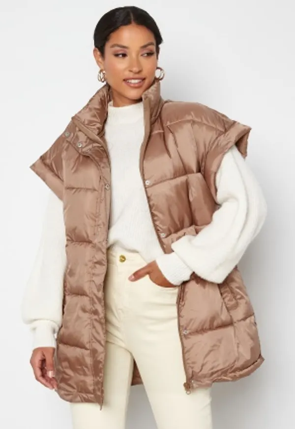VILA Misk Quilted Waistcoat Portabella 42