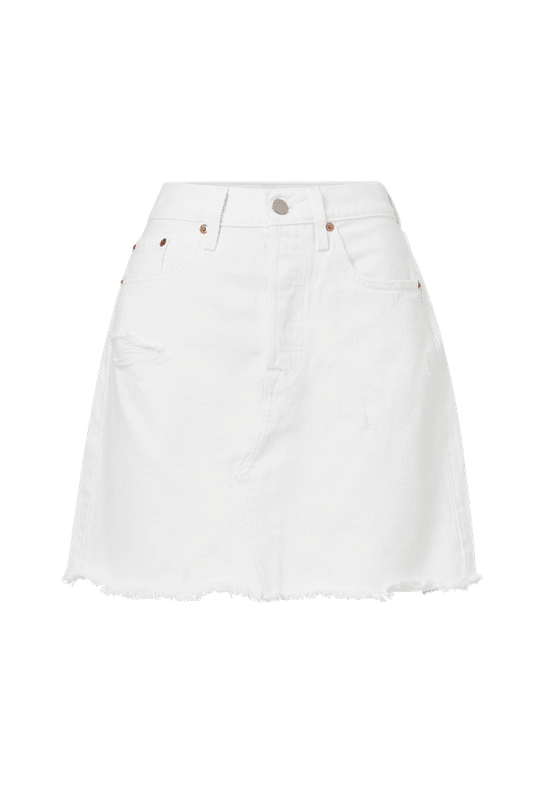 Levi's - Jeanskjol High-Rise Deconstructed Skirt - Natur