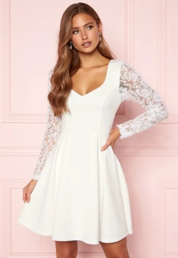 Moments New York Clara Scuba Dress White 34