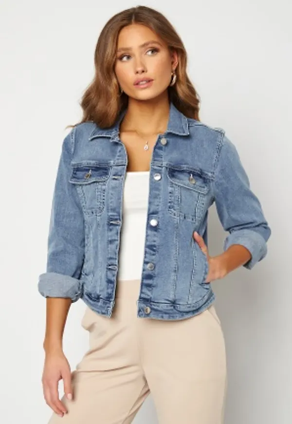 Happy Holly Elina denim jacket Medium denim 50