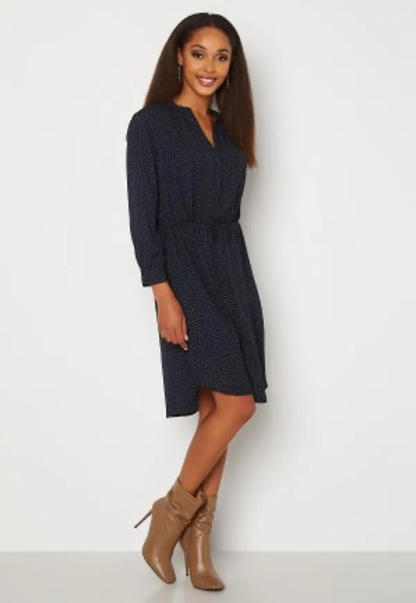 SELECTED FEMME Damina 7/8 Print Dress Dark Sapphire Dot 34