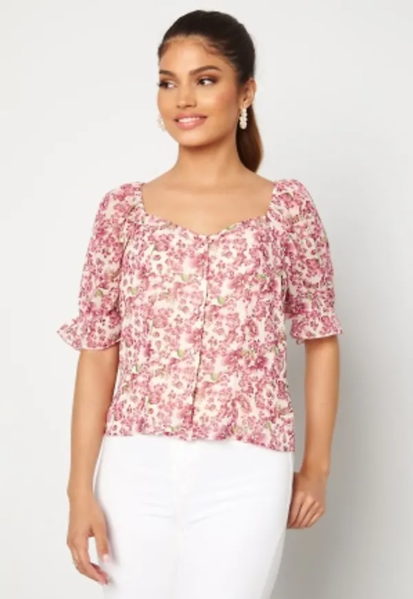 VERO MODA Anneline 2/4 Botton Top Birch AOP: New Annel S