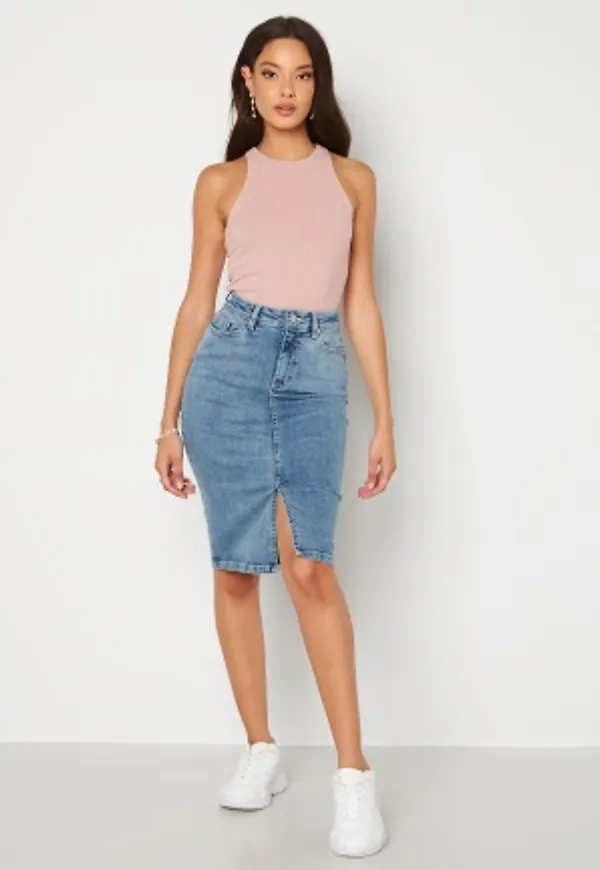 Happy Holly Elina midi denim skirt Medium denim 52