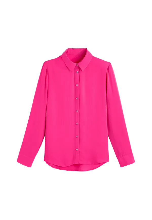 La Redoute - Skjorta med lång ärm - Rosa