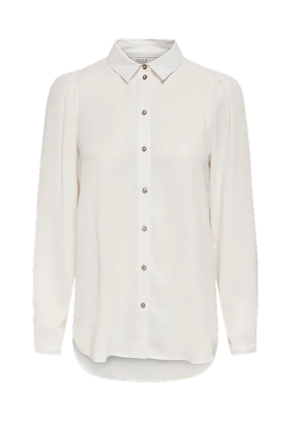 Only - Skjorta onlCloudy Ls Shirt Wvn - Vit