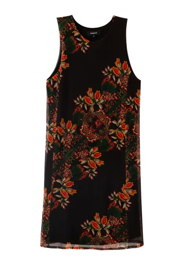 Desigual - Klänning Vest Papillon - Svart