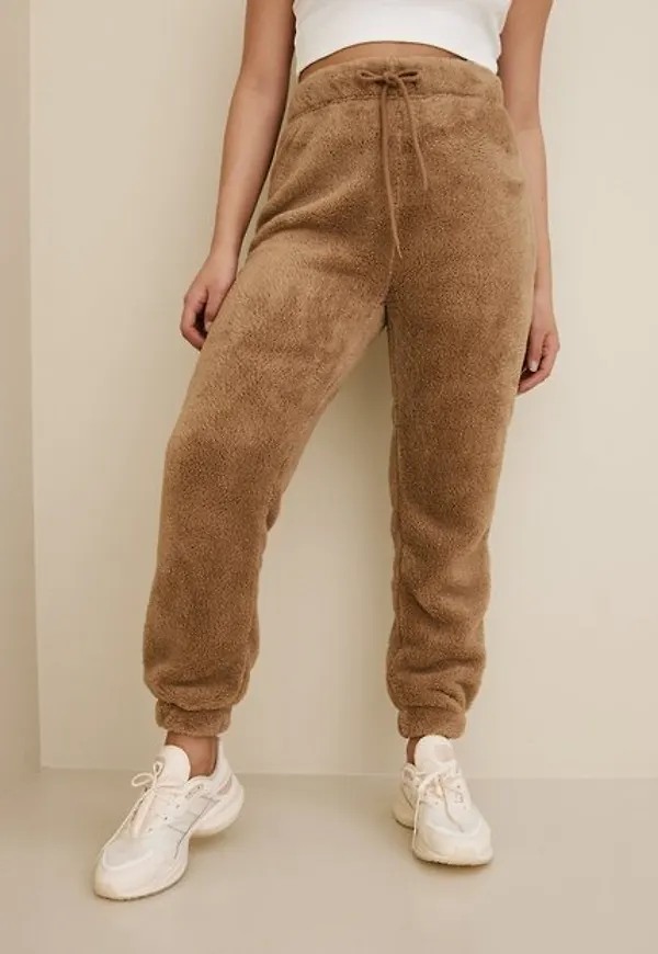 Pieces Pccarli Hw Fleece Pant Bc Mjukisbyxor Tigers Eye