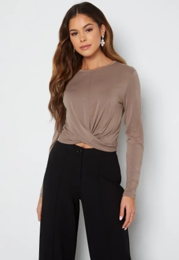 ONLY Free Life L/S Twist Top Walnut L