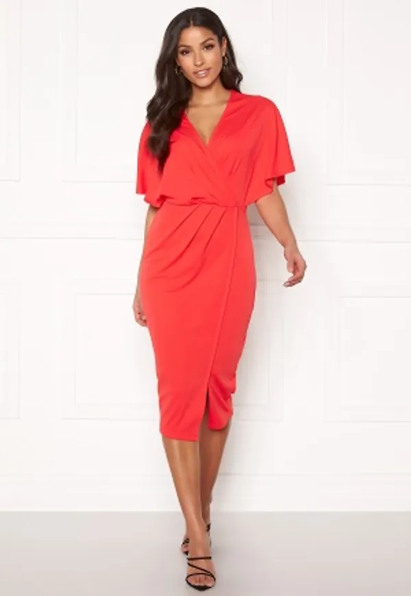BUBBLEROOM Selena dress Coral red 34