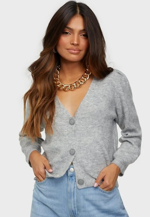 Only Onlangala 3/4 Cardigan Cc Knt Cardigans Light Grey Melange
