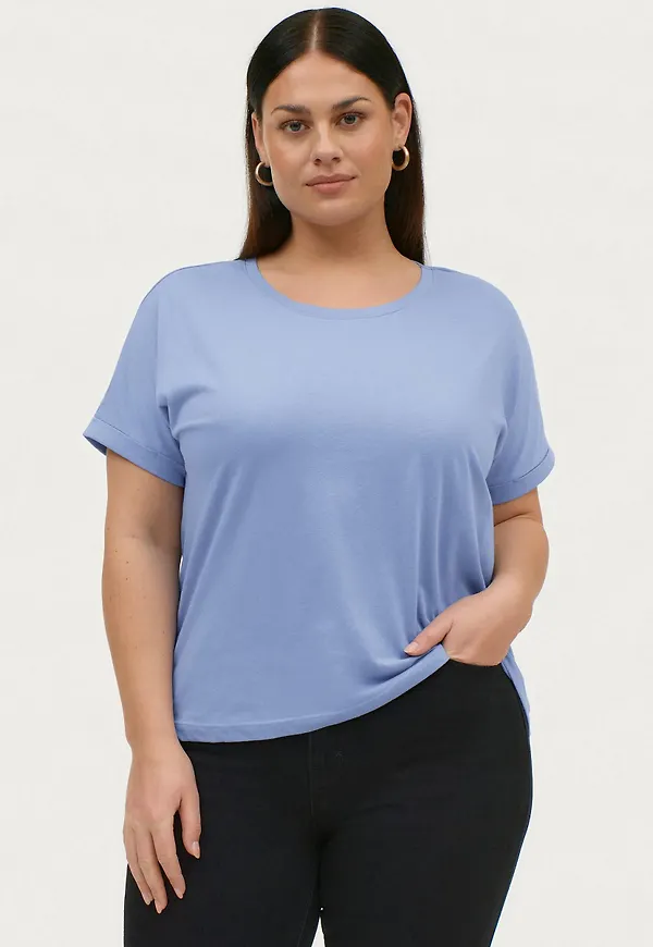 Vila - Topp viDreamers Pure T-shirt Curve - Blå