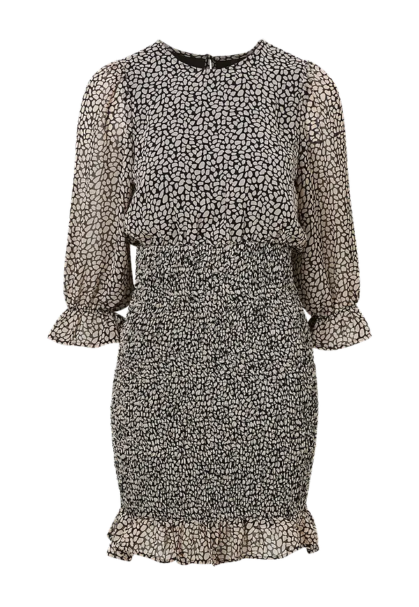 Vero Moda - Klänning vmBeatrice 3/4 Smock Short Dress - Svart